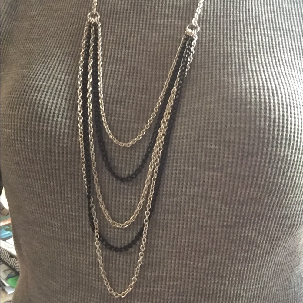 COPY - Layered Necklace Silvertone OSFM